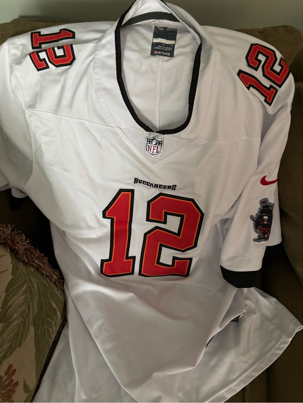Tampa Bay Buccaneers #12 XL White NFL Jersey